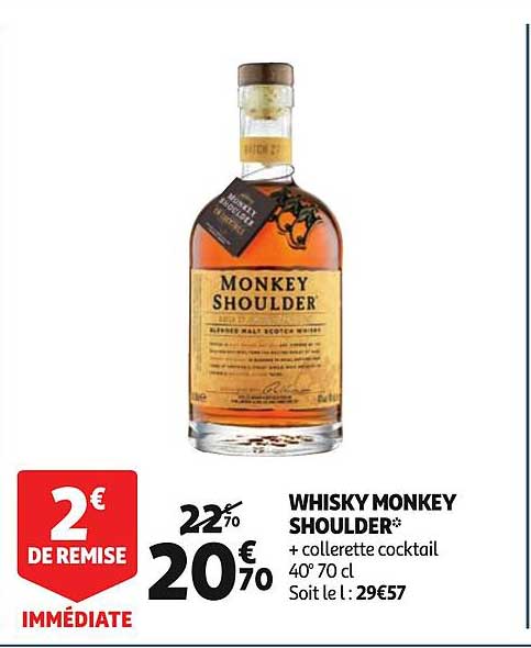 whisky monkey shoulder +collerette cocktail