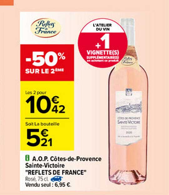 a.o.p. côtes-de-provence sainte-victoire  "reflets de france"