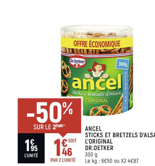 ancel sticks et bretzels d'alsace l'original dr. oetker
