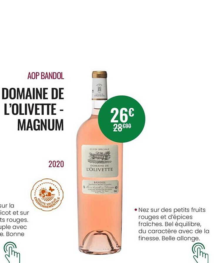aop bandol domaine de l'olivette magnum