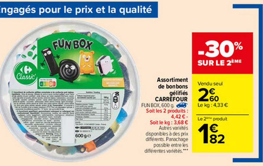 Assortiment D Bonbons Gélifiés Carrefour