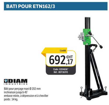 bati pour etn162-3 diam industries
