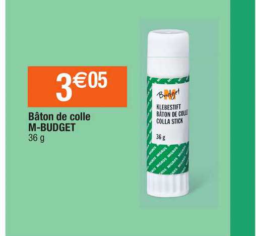 bâton de colle m-budget