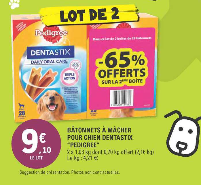 Bâtonnets à Mâcher Pour Chien Dentastix Pedigree
