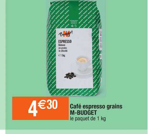 café espresso grains m-budget