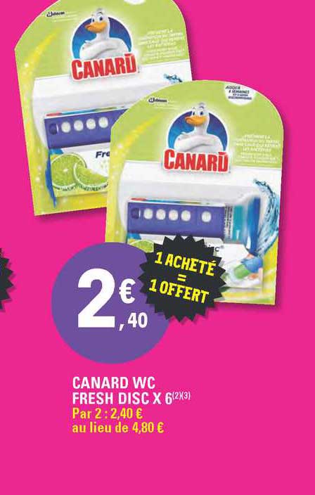 canard wc fresh disc 1 acheté = 1 offert