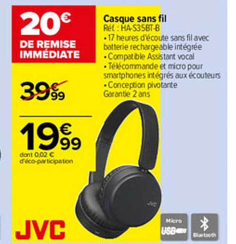 Casque Sans Fil Jvc