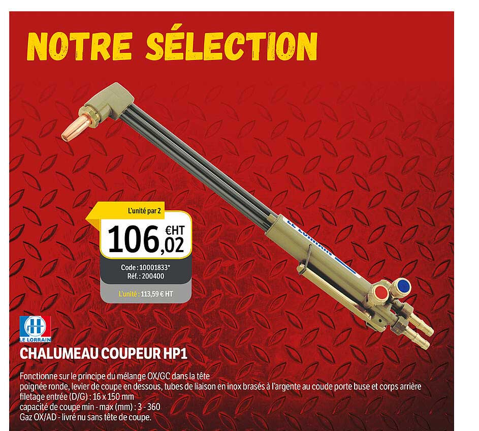 chalumeau coupeur hp1