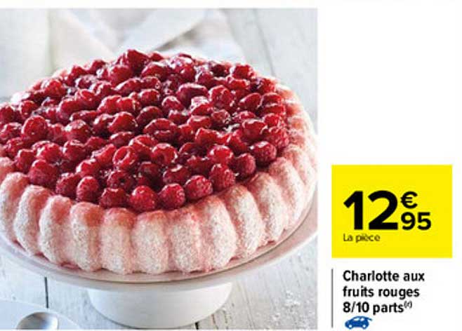 charlotte aux fruits rouges 8-10 parts