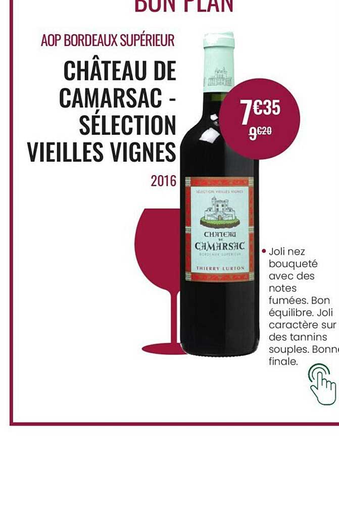 château de camarsac sélection vieilles vignes