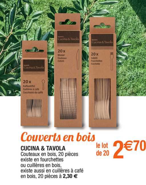 couverts en bois cucina & tavola