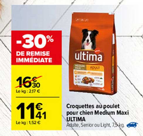 Croquettes Au Poulet Pour Chien Medium Maxi Ultima