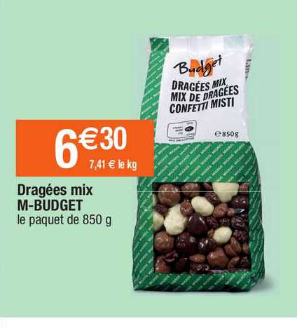 dragées mix m-budget