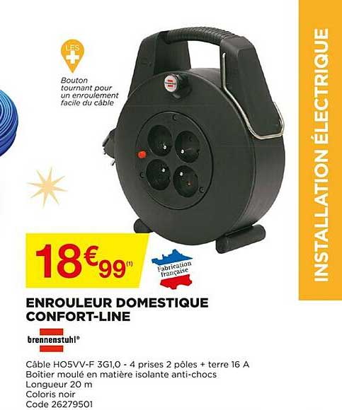 enrouleur domestique confort-line brennenstuhl