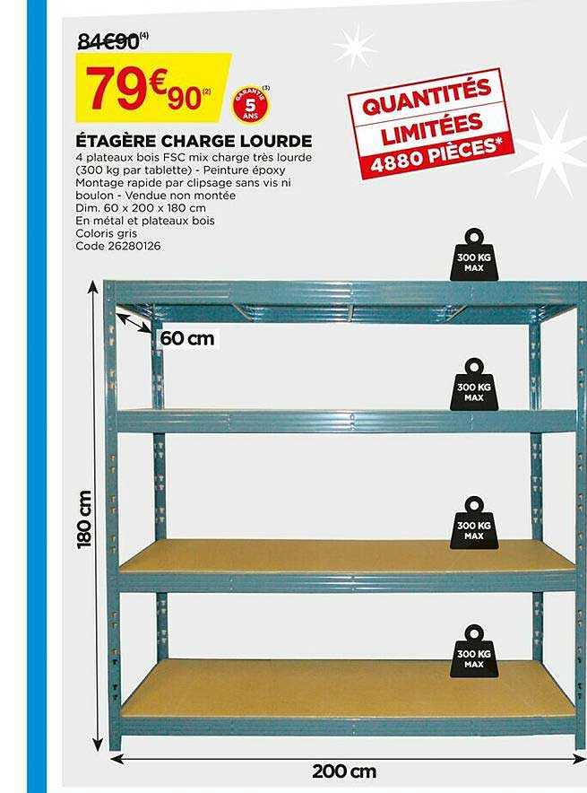 étagère charge lourde