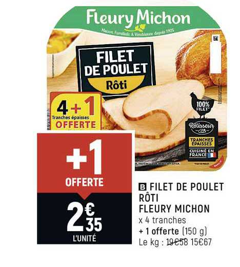 filet de poulet rôti fleury michon