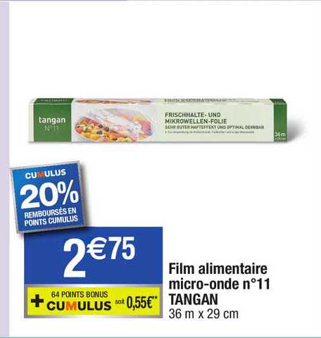 film alimentaire micro-onde n°11 tangan