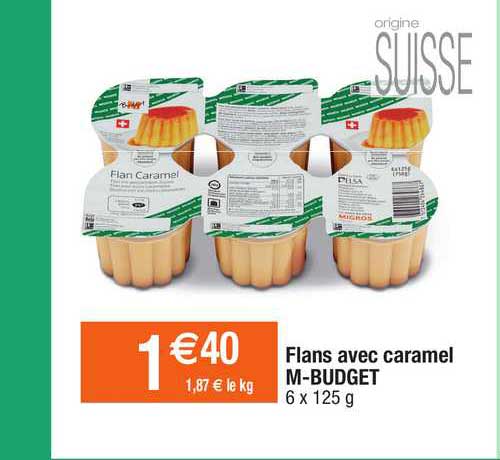 flanc avec caramel m-budget