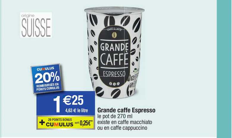 grande caffè espresso