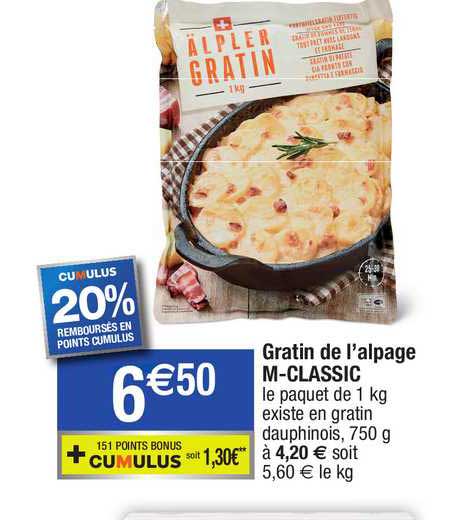 gratin de l'alpage m-classic