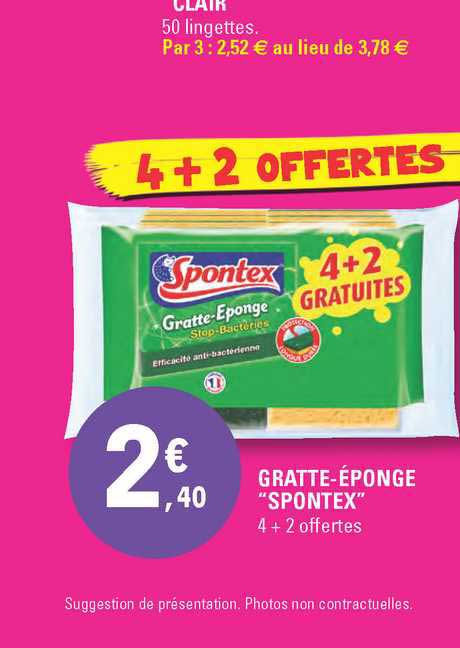 gratte-éponge "spontex"