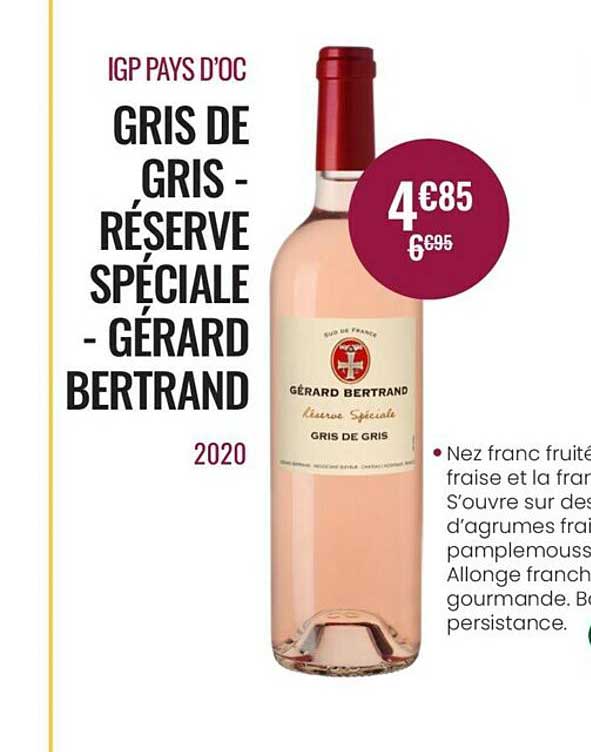 gris de gris réserve spéciale gérard bertrand