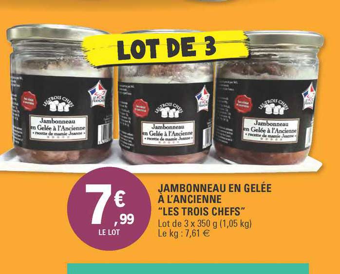 jambonneau en gelée à l'ancienne les trois chefs