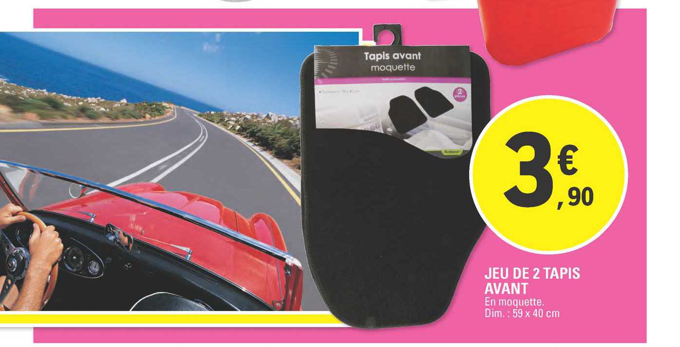 jeu de 2 tapis avant