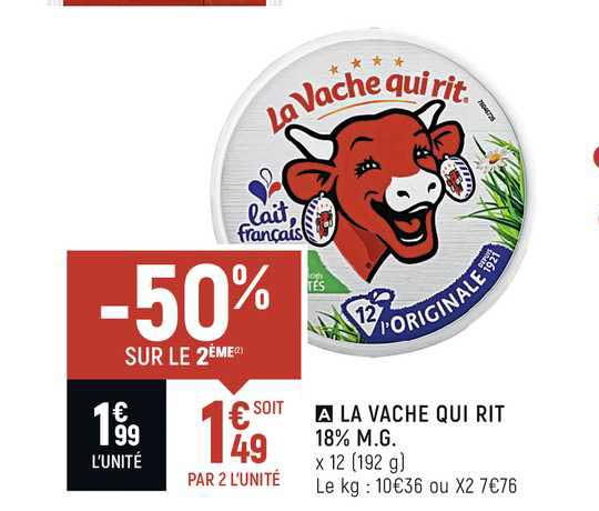 la vache qui rit 18% m.g.