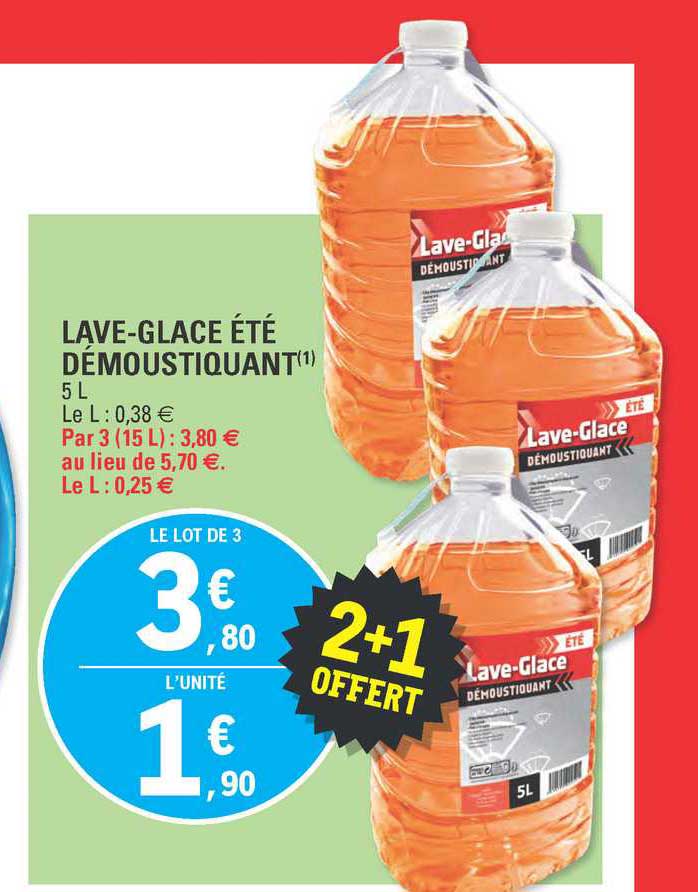 lave-glace été démoustiquant 2+1 offert