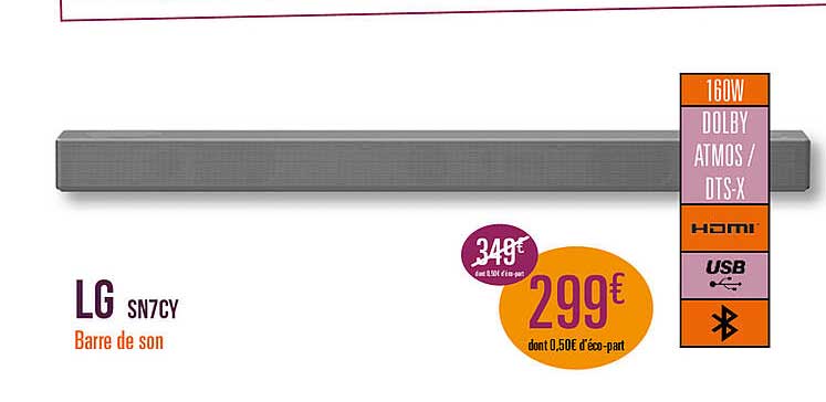 Lg Sn7cy Barre De Son