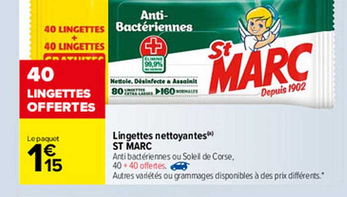 lingettes nettoyantes st marc