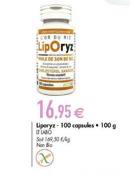 liporyz 100 capsules 100 g lt labo