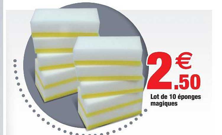 lot de 10 éponges magiques