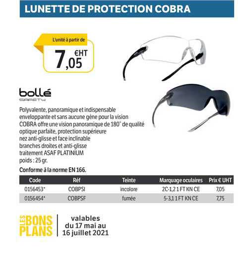 lunette de protection cobra
