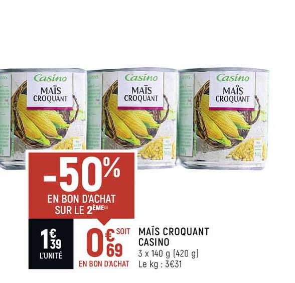 Maïs Croquant Casino