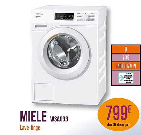 miele wsa033 lave-linge