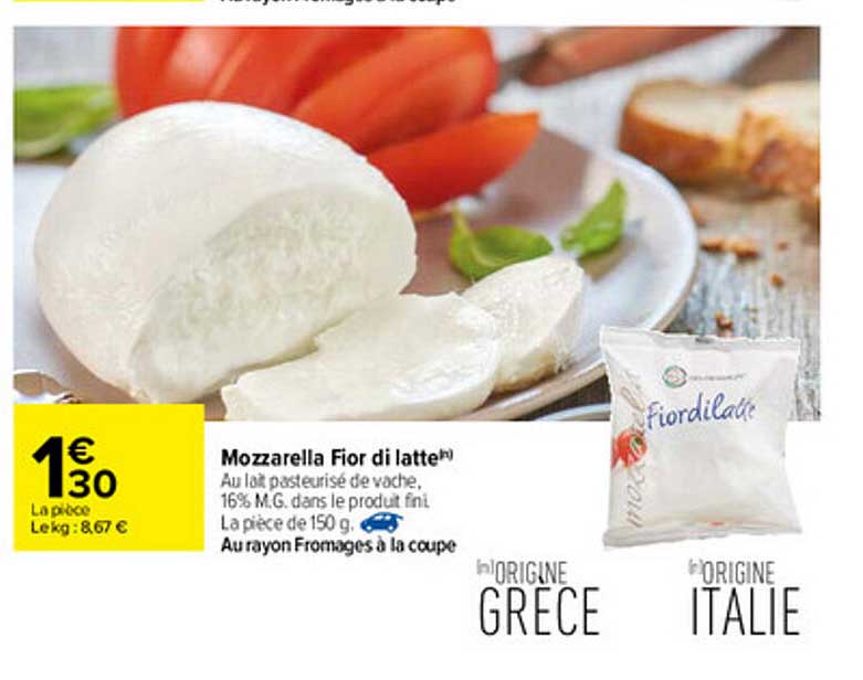 mozzarella fior di latte