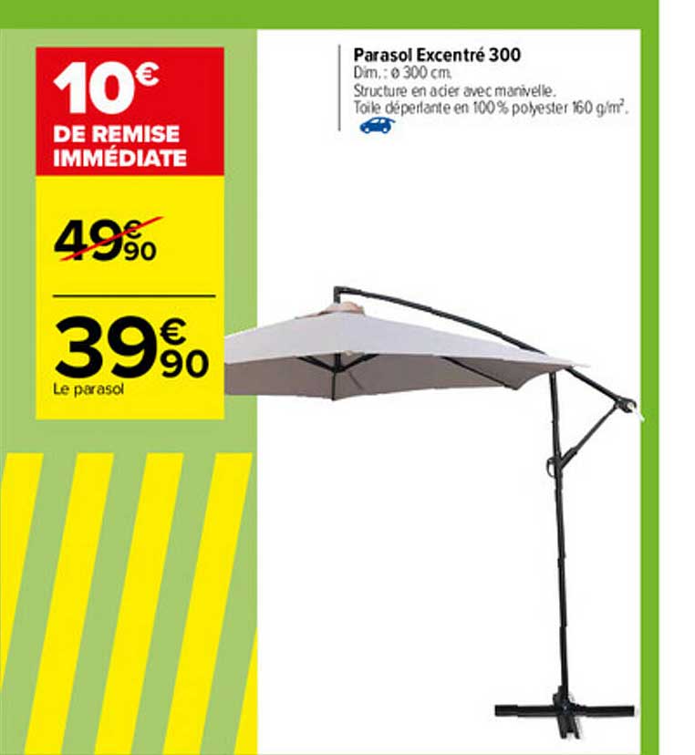 parasol excentré 300