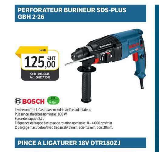 perforateur burineur sds-plus gbh 2-26 bosch