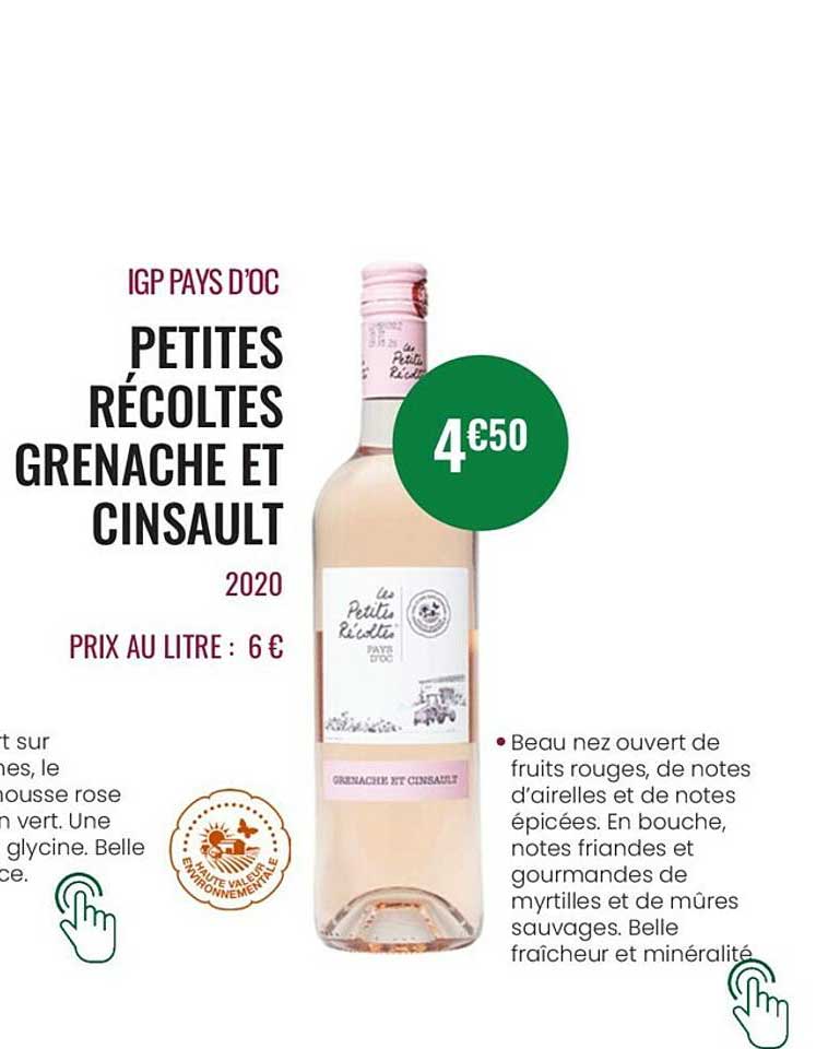 petites recoltes grenache et cinsault
