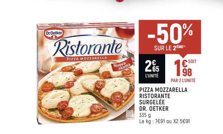 pizza mozzarella ristorante surgelée dr. oetker