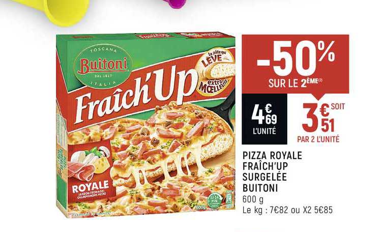Pizza Royale Fraîch'up Surgelée Buitoni