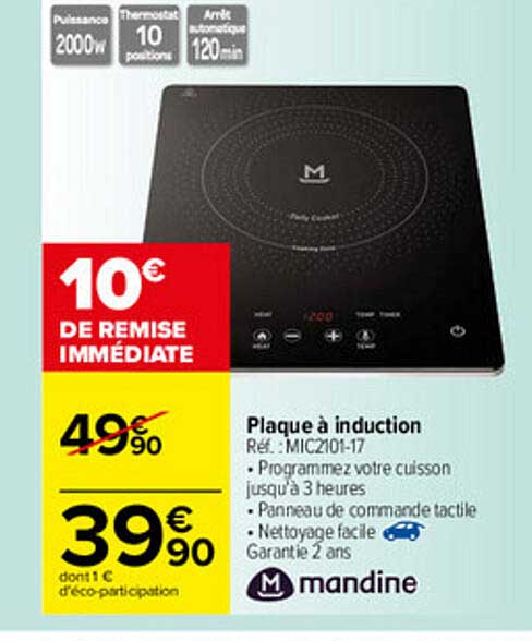 Plaque à Induction Mandine