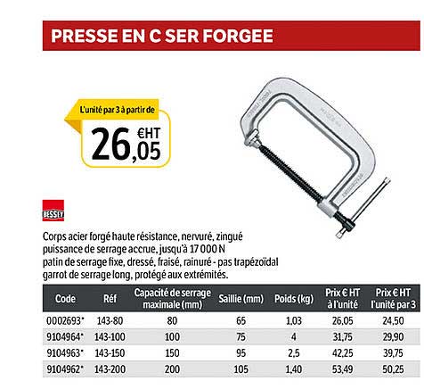 presse en c ser forgée
