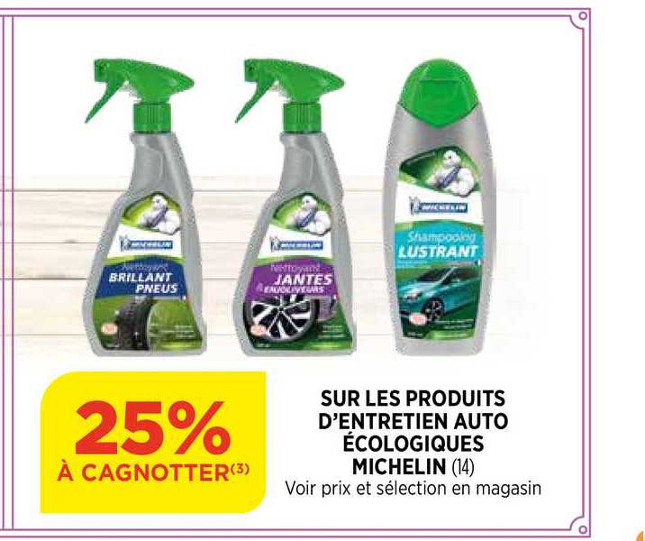 produits d'entretien auto écologiques michelin