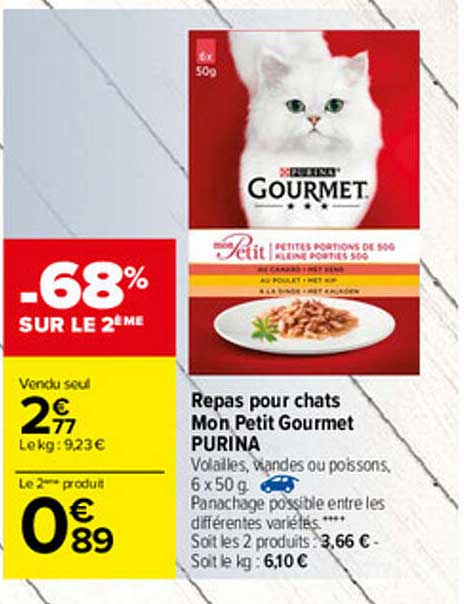 repas pour chats mon petit gourmet purina