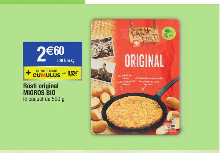 rösti original migros bio