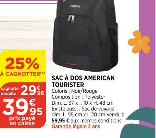 sac à dos american tourister