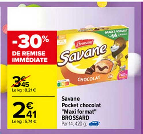 savane pocket chocolat "maxi format" brossard
